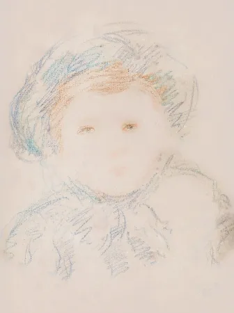 无技术 Cassatt - Child in a Bonnet