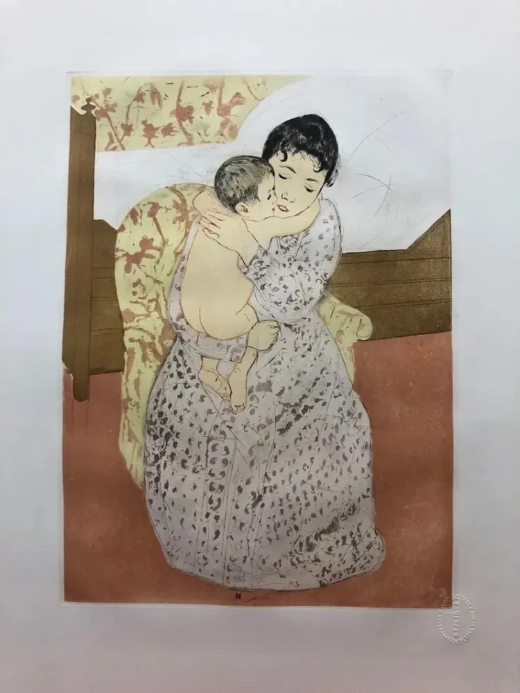 干刻版画 Cassatt - L' enfant nu