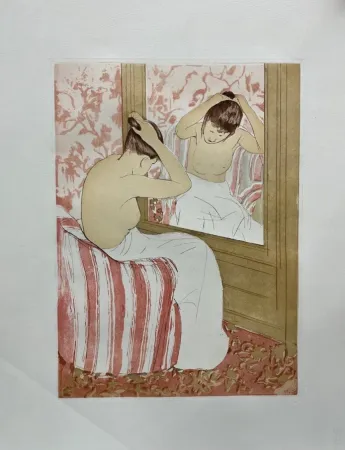 干刻版画 Cassatt - La coiffure