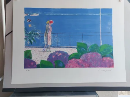 石版画 Cassigneul  - LA CROISETTE(1983)