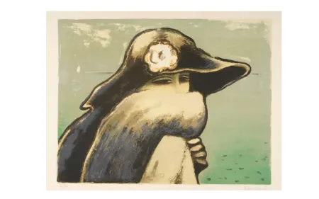 石版画 Cassigneul  - Le renard gris