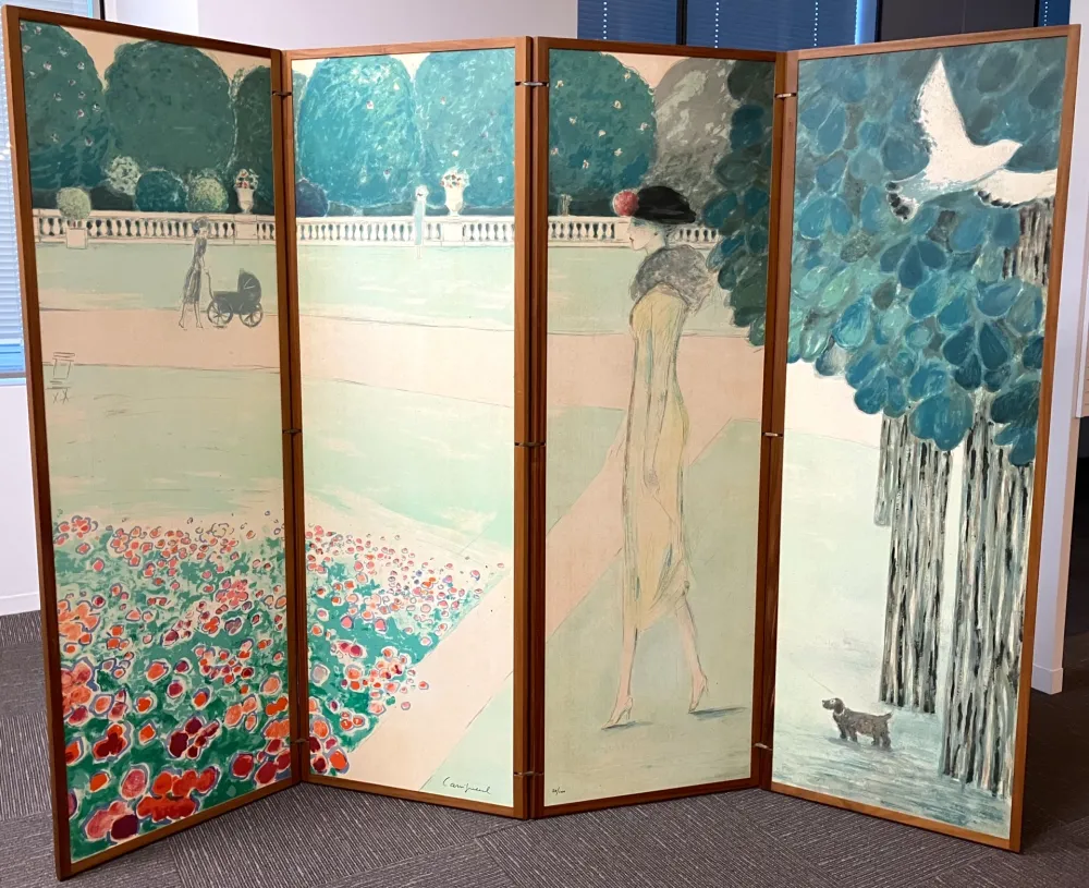 石版画 Cassigneul  - Les Jardins du Luxembourg