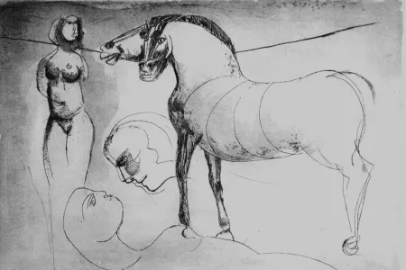 蚀刻版画 Cassinari - L'amore