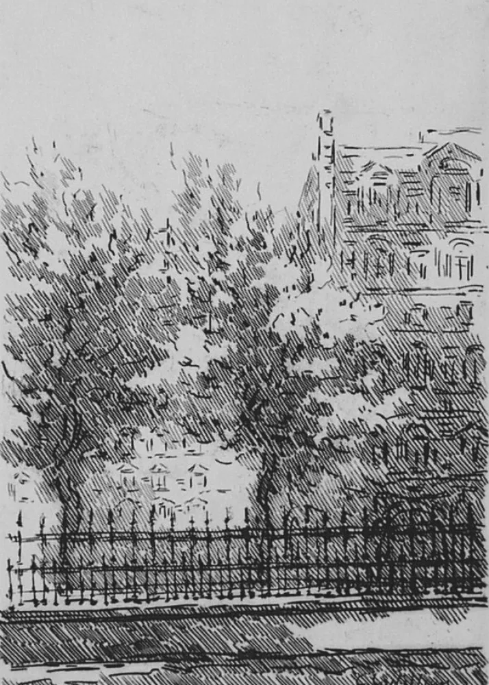 蚀刻版画 Castellani - Cancellata del British Museum