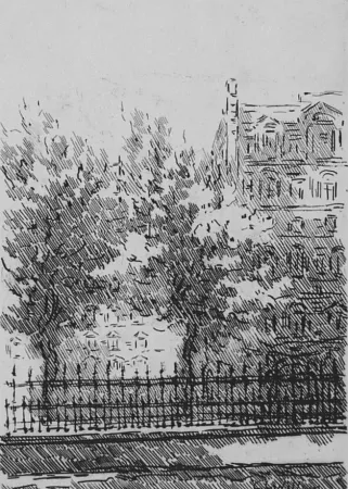 蚀刻版画 Castellani - Cancellata del British Museum