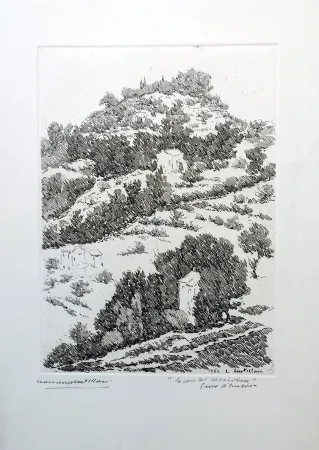 蚀刻版画 Castellani - La casa del cacciatore