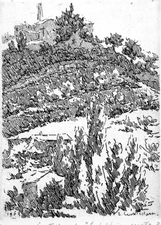 蚀刻版画 Castellani - La fabbrica vuota