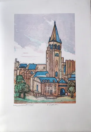 油毡版画 Castellani - Saint-Germain des prés