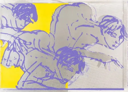 石版画 Castelli - Sans titre (Silver Version)