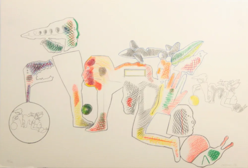 石版画 Castillo - Carpeta 12 Aniversari Galeria Joan Prats