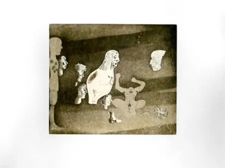 版画 Castillo - Composición Erótica