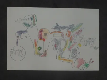 石版画 Castillo - Hommage à Joan Prats