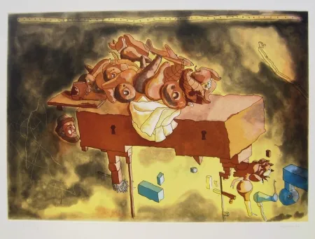 石版画 Castillo - The Manhattan Bank