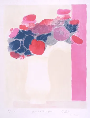 石版画 Cathelin - Anémones 2 - Anemones 2