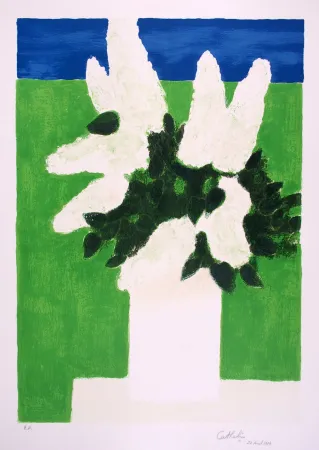 石版画 Cathelin - Les Lilas - The Lilac