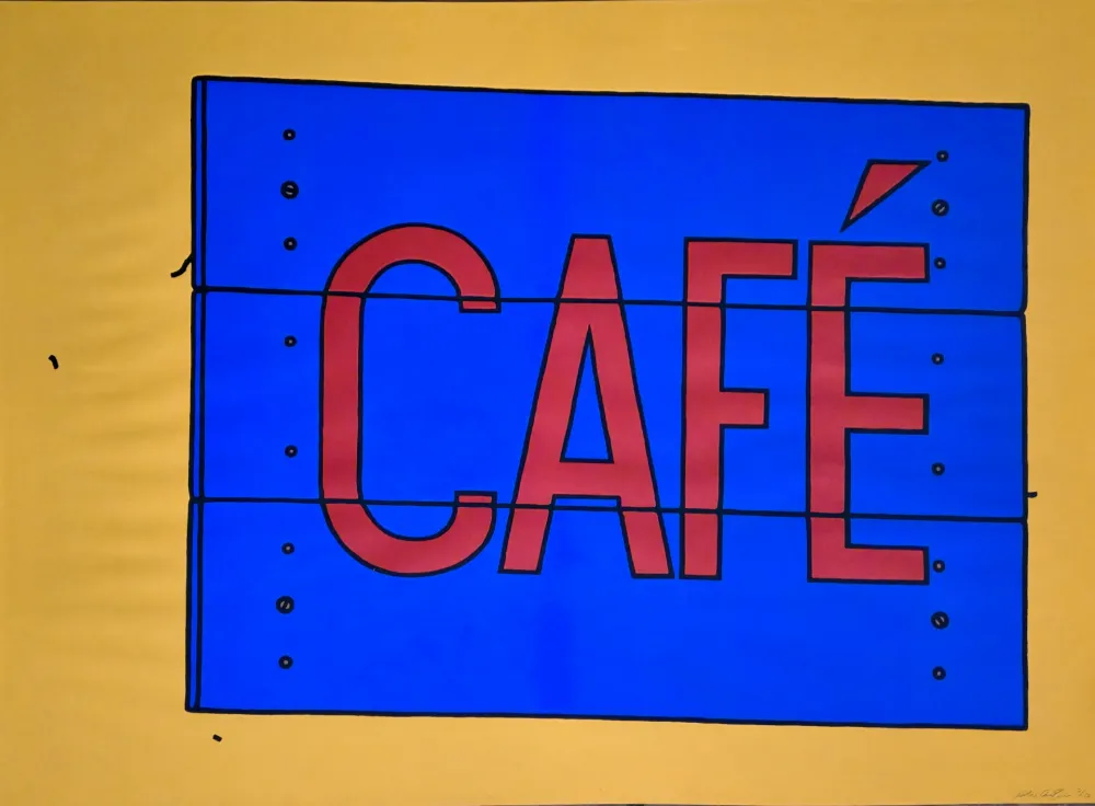 丝网印刷 Caulfield -  Cafe Sign 