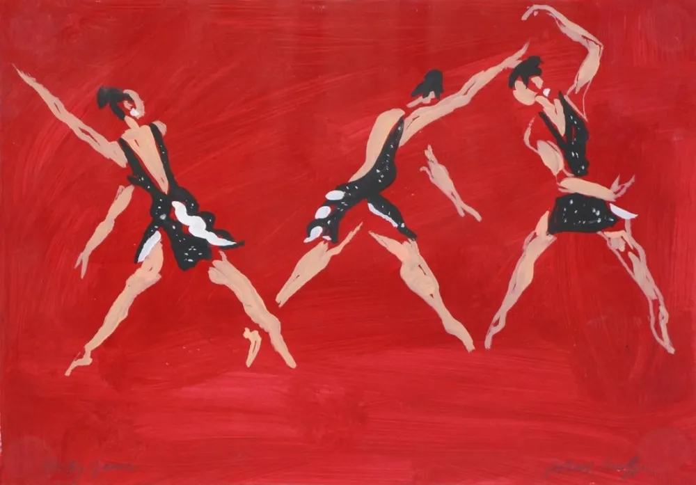 无技术 Caulfield - Untitled (Female Costume Design for “Party Game” 1984