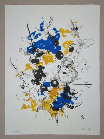 石版画 Cavael - Abstrakte Komposition