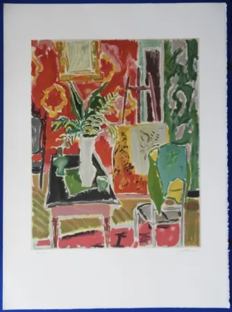 石版画 Cavailles - L'atelier