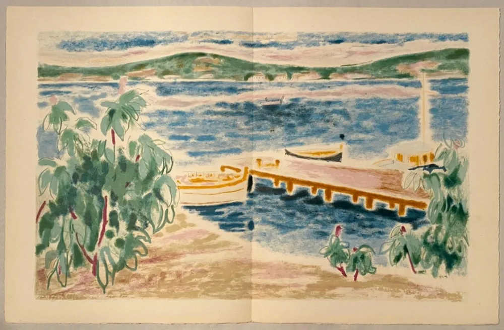 石版画 Cavailles - Paysage