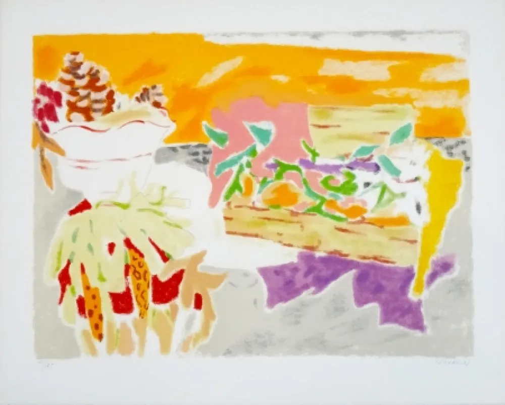 石版画 Cavailles - Pomme de pin