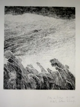 版画 Celan Lestrange - Bei wein