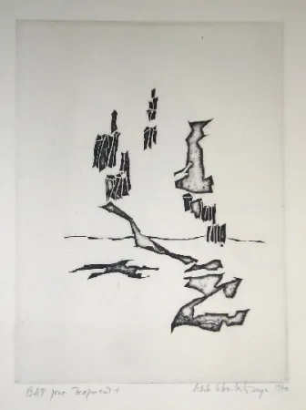 版画 Celan Lestrange - Fragment 1 -pl1