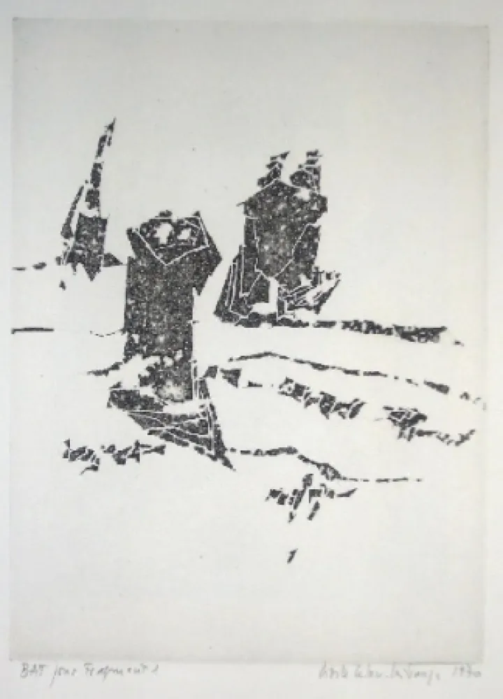 版画 Celan Lestrange - Fragment - pl 2
