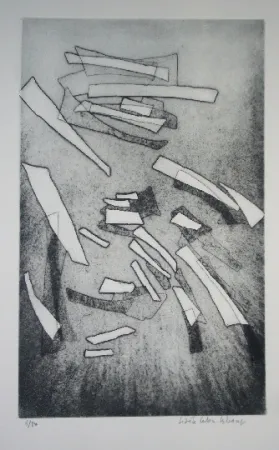 蚀刻版画 Celan Lestrange - Inachevé