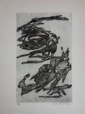 蚀刻版画 Celan Lestrange - L'inachevé 1