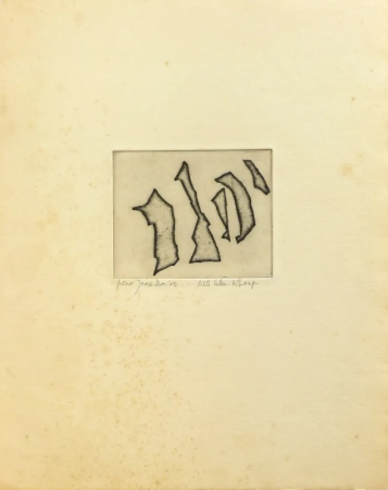 版画 Celan Lestrange - Nos frères/ Unsere Brüder 