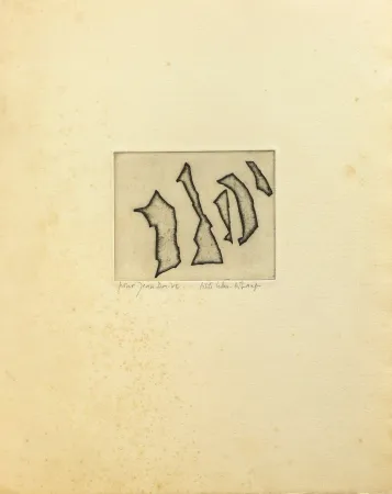 版画 Celan Lestrange - Nos frères/ Unsere Brüder 