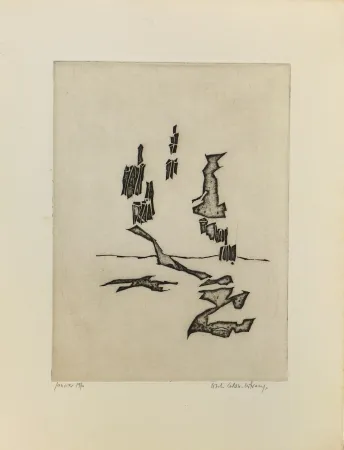 版画 Celan Lestrange - Sans titre 