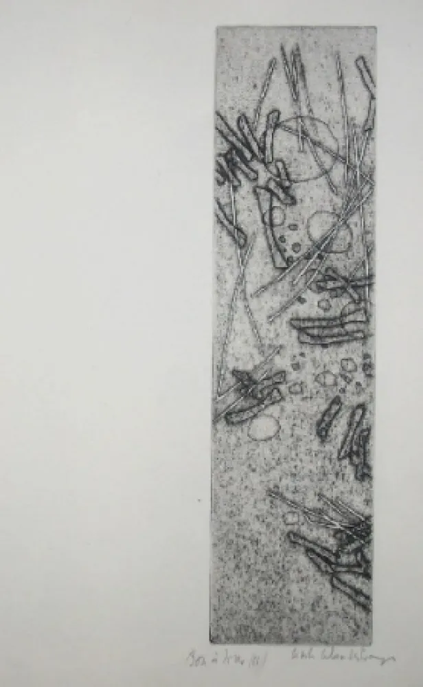 版画 Celan Lestrange - Schwarzmaut - 11