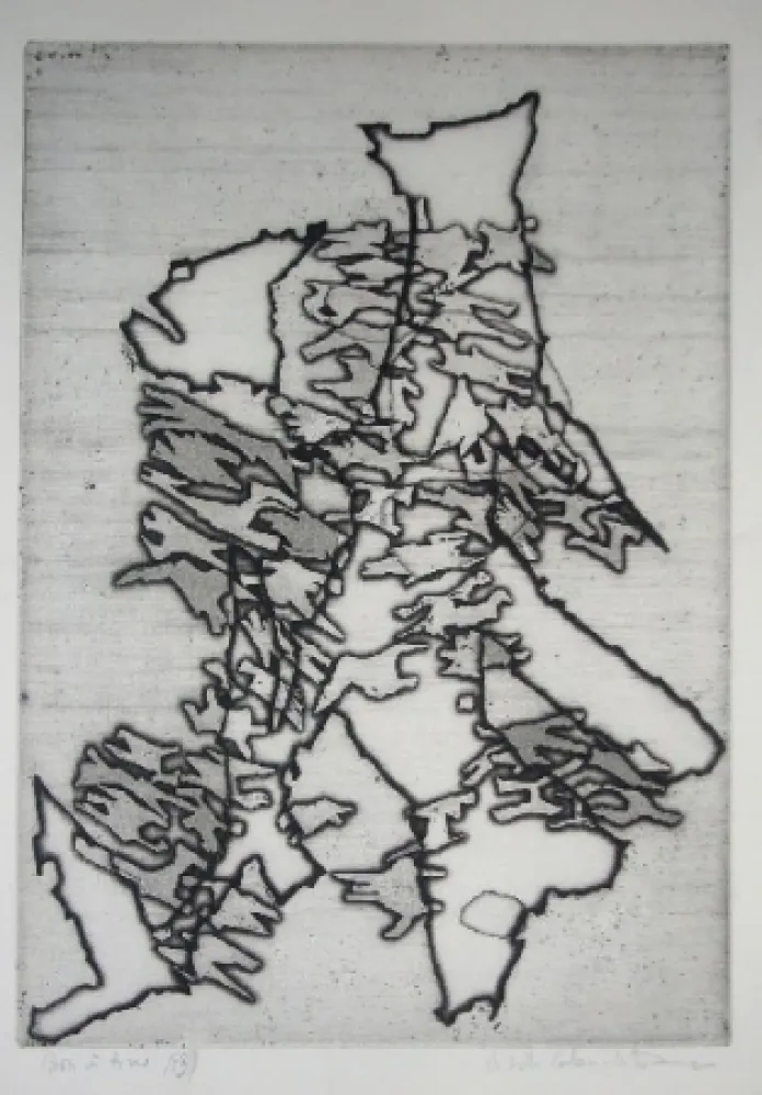 版画 Celan Lestrange - Schwarzmaut - 13