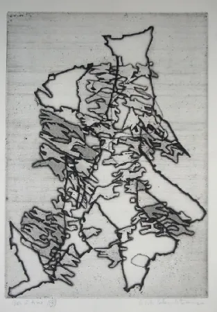 版画 Celan Lestrange - Schwarzmaut - 13