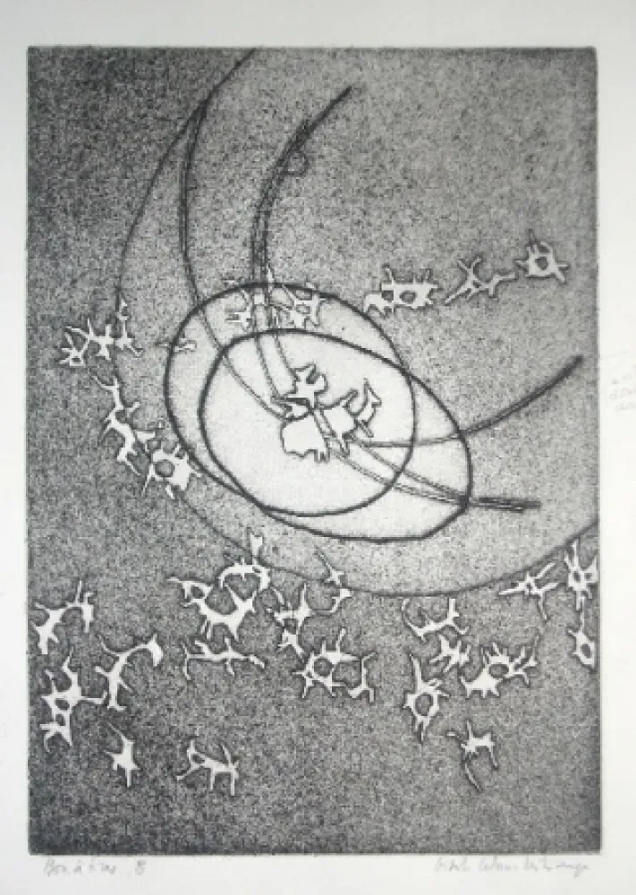 版画 Celan Lestrange - Schwarzmaut - 8
