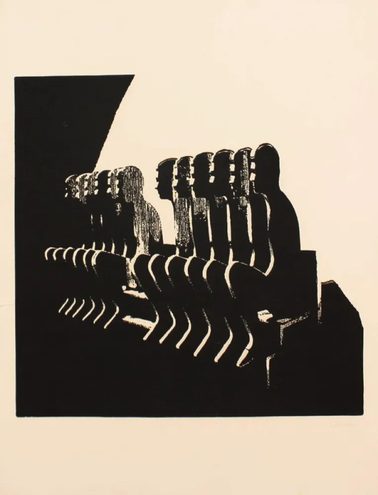 石版画 Ceroli - SENZA TITOLO