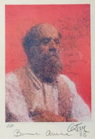 石版画 Cesar - Autoportrait