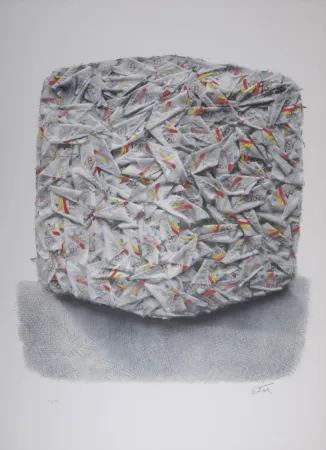 石版画 Cesar - Composition