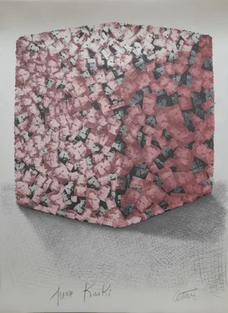 石版画 Cesar - Hommage à Marie Curie 