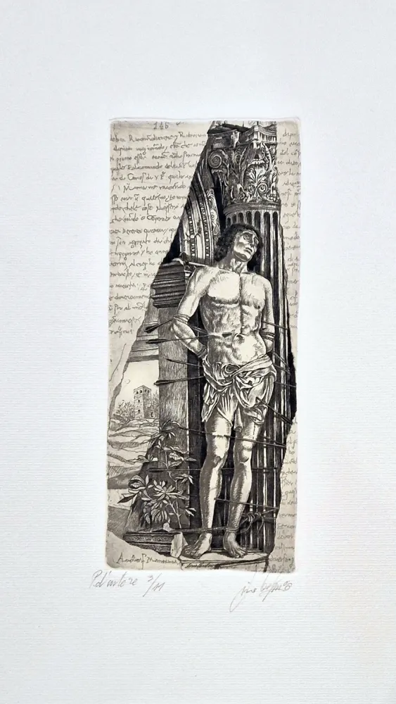 蚀刻版画 Ceschin - Omaggio a Mantegna