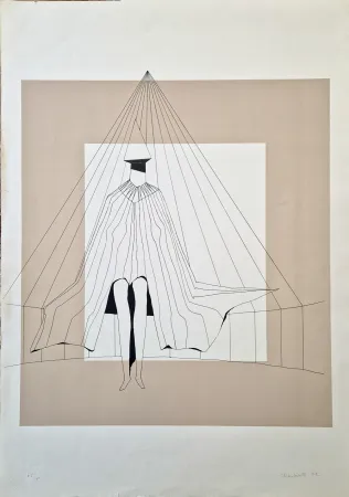 石版画 Chadwick - Seated figure