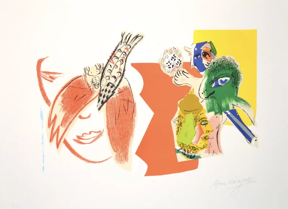 石版画 Chagall - 20th Century Stage 2 - M470