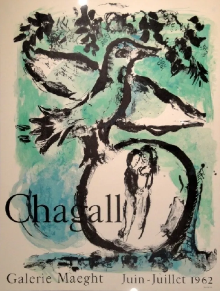 石版画 Chagall - Affiche Galerie Maeght