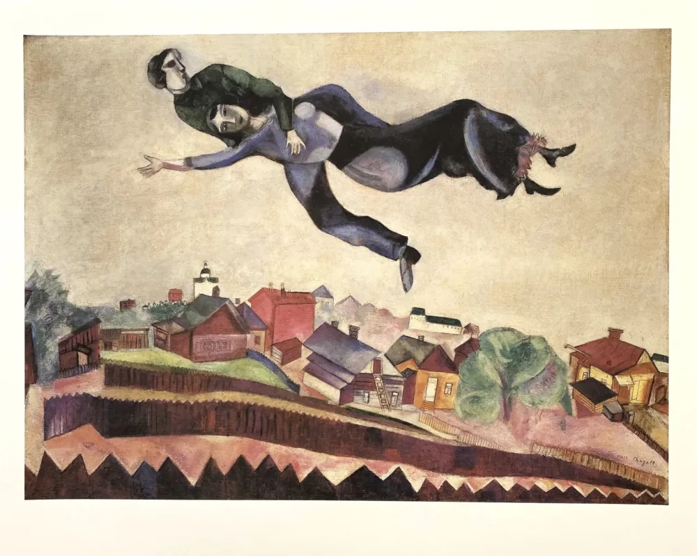 海报 Chagall (After) - Au-Dessus De La Ville