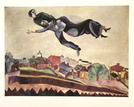 海报 Chagall (After) - Au-Dessus De La Ville