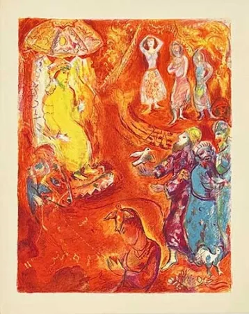 石版画 Chagall - Arabian nights