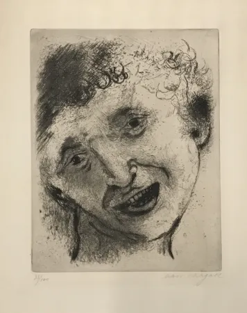 版画 Chagall - Autoportrait au sourire (Smiling Self-Portrait)