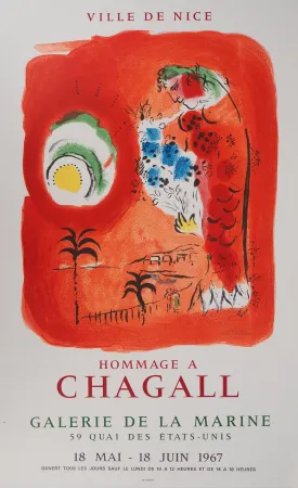 插图书 Chagall - Baie des Anges, la sirène rouge